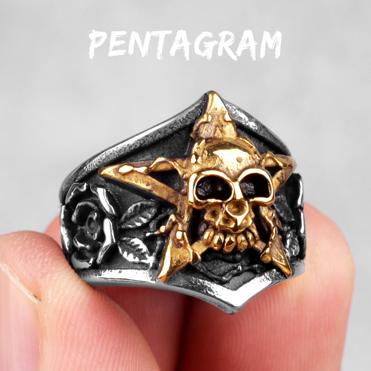 Skull Head Collection | Stainless Steel Wicked Skulls 316L No Fade Bike Skull Rings