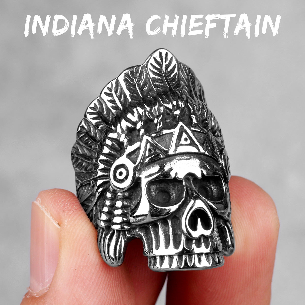Skull Head Collection | Stainless Steel Wicked Skulls 316L No Fade Bike Skull Rings