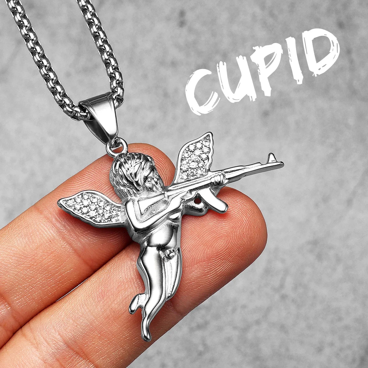 Angel Wing Collection | 316L No Fade Stainless Steel Prayer Angel Pendants