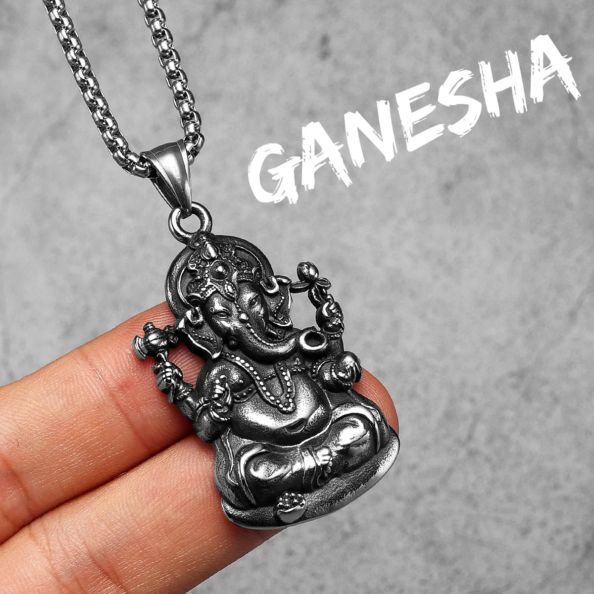 Hinduism Ganesha | 316L No Fade Stainless Steel Powerful Pendant Amulet
