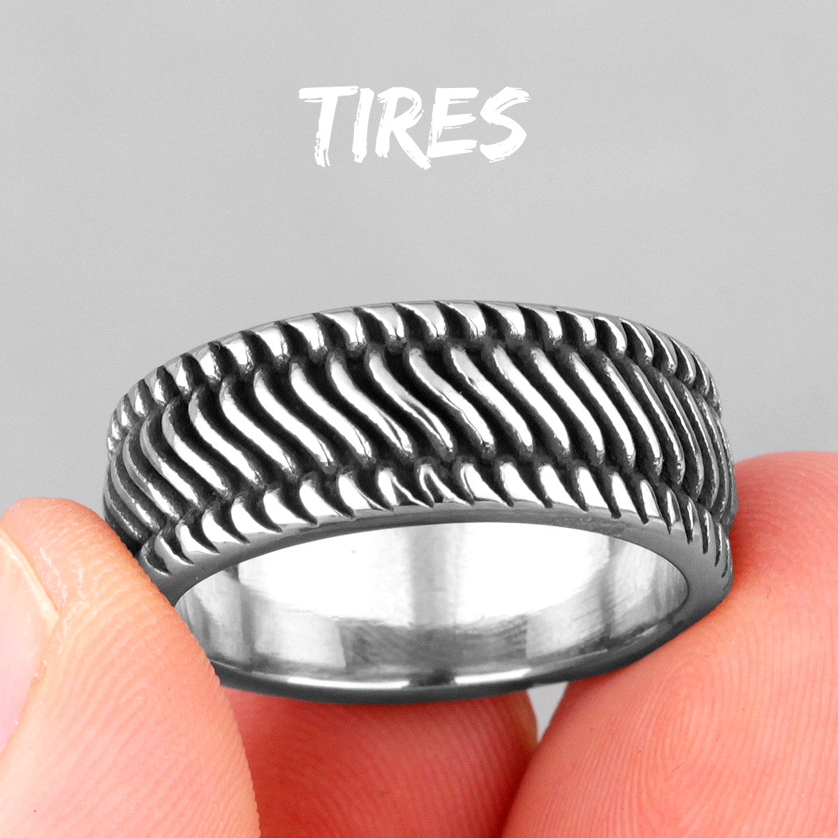 Tires | 316L Stainless Steel Wheel Tire Street Wear Hip Hop Rings