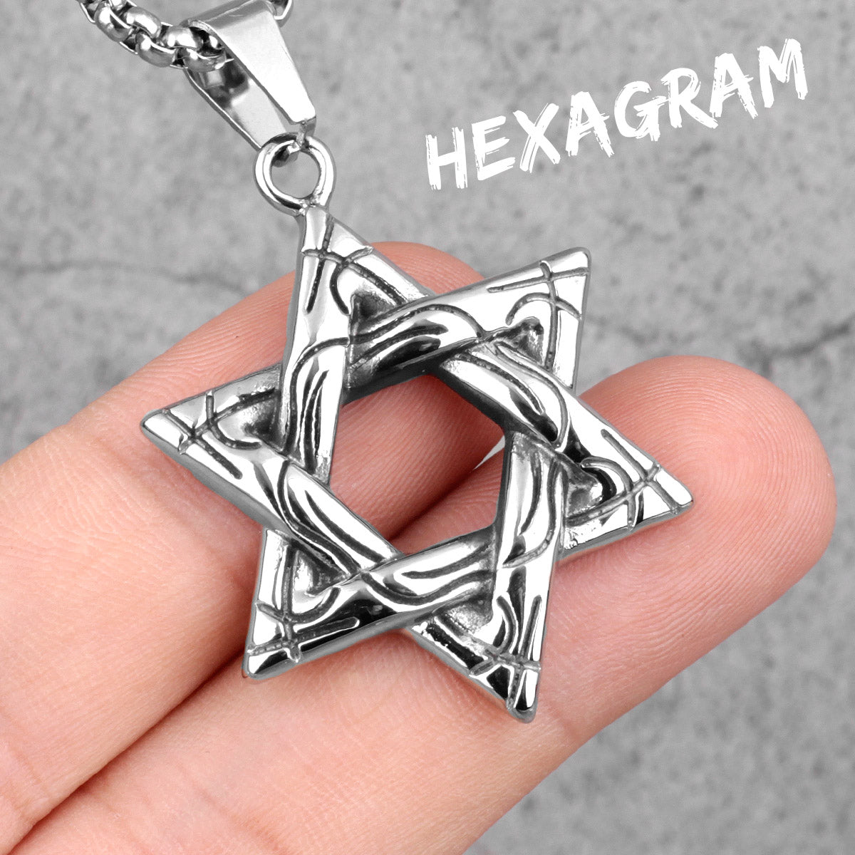 Judaism Hexagram | 14k Gold Over No Fade Stainless Steel Star Of David Spiritual Pendant