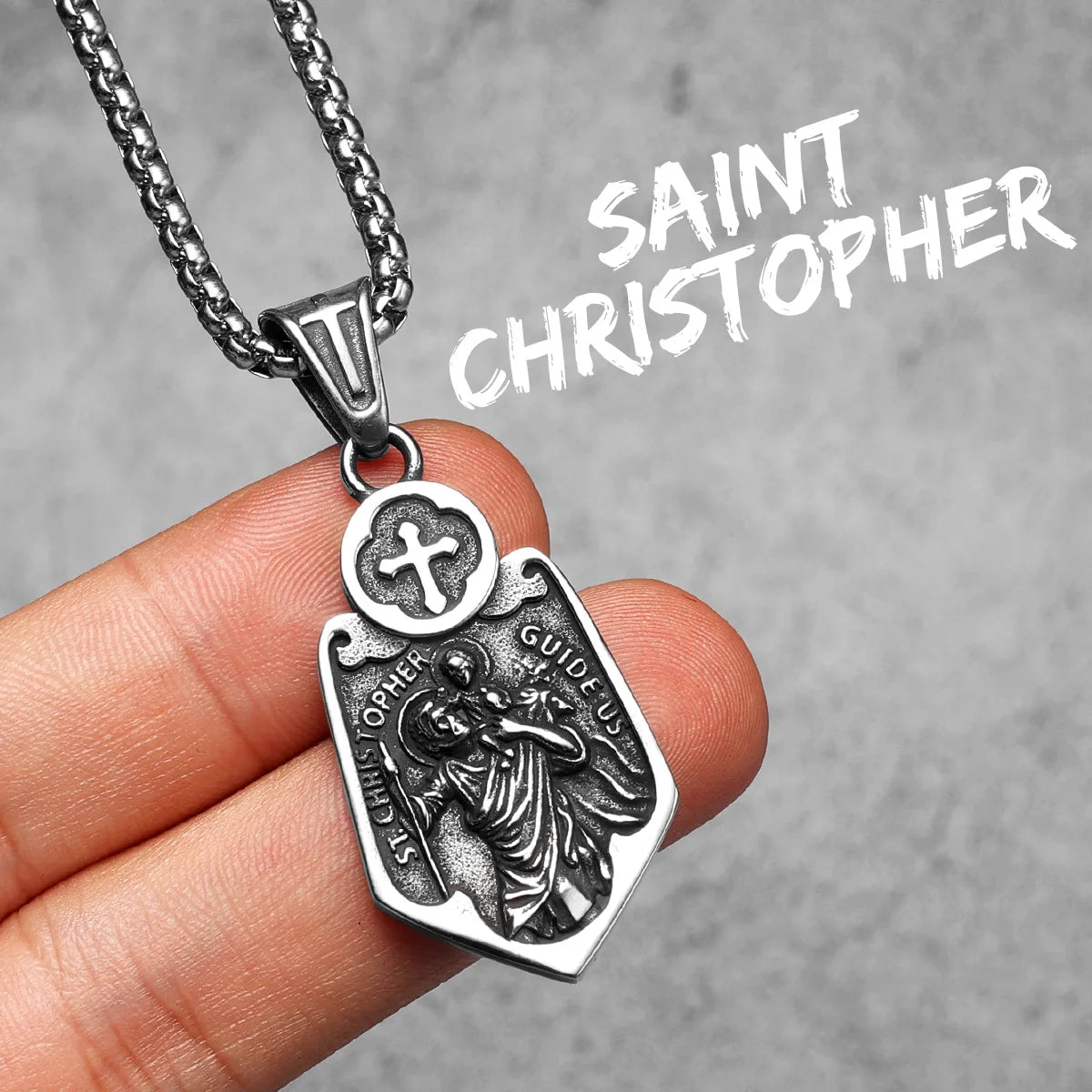 Jesus Collection ll | 14k Gold Over Solid Stainless Steel Angel Jesus Cross Pendants