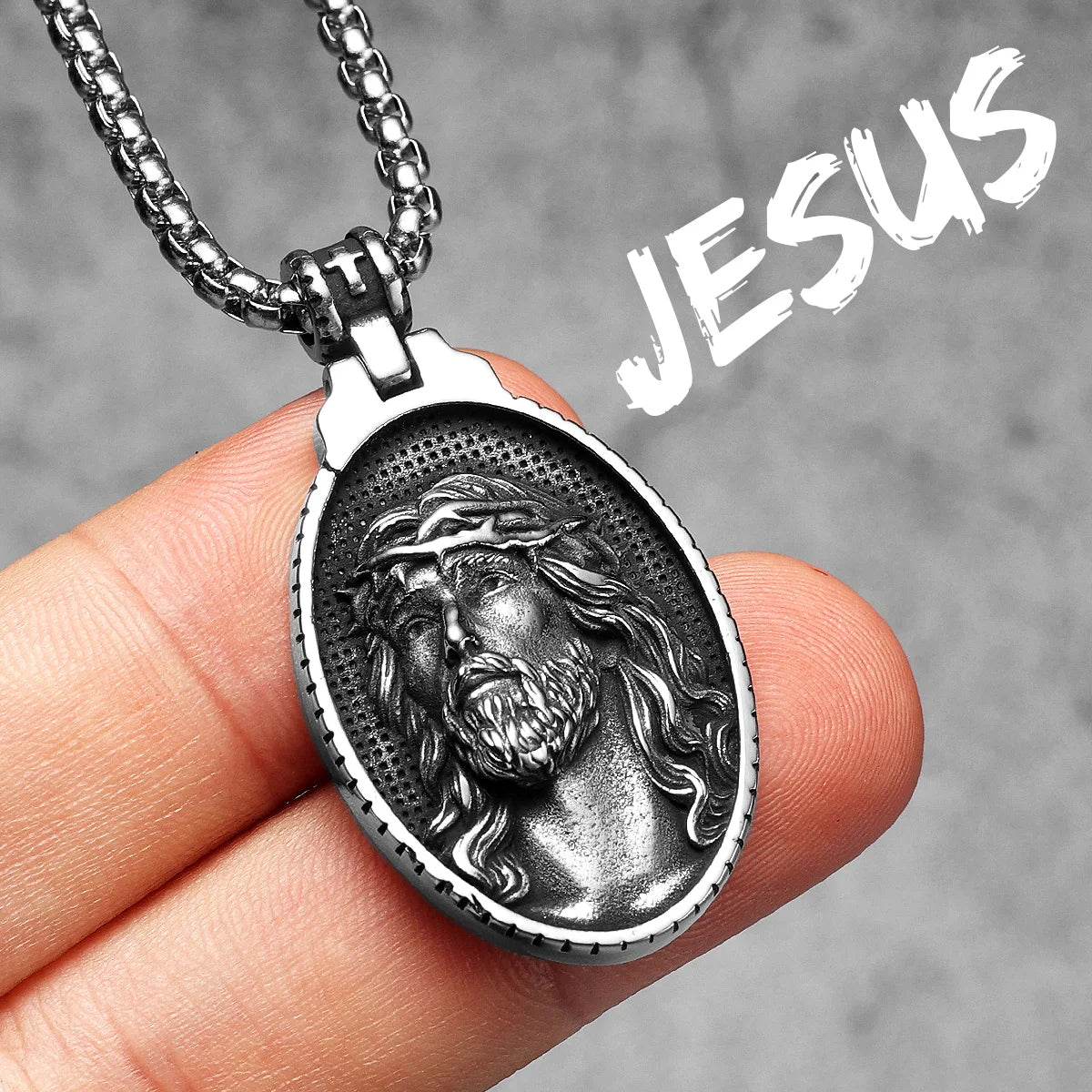 Jesus Collection ll | 14k Gold Over Solid Stainless Steel Angel Jesus Cross Pendants