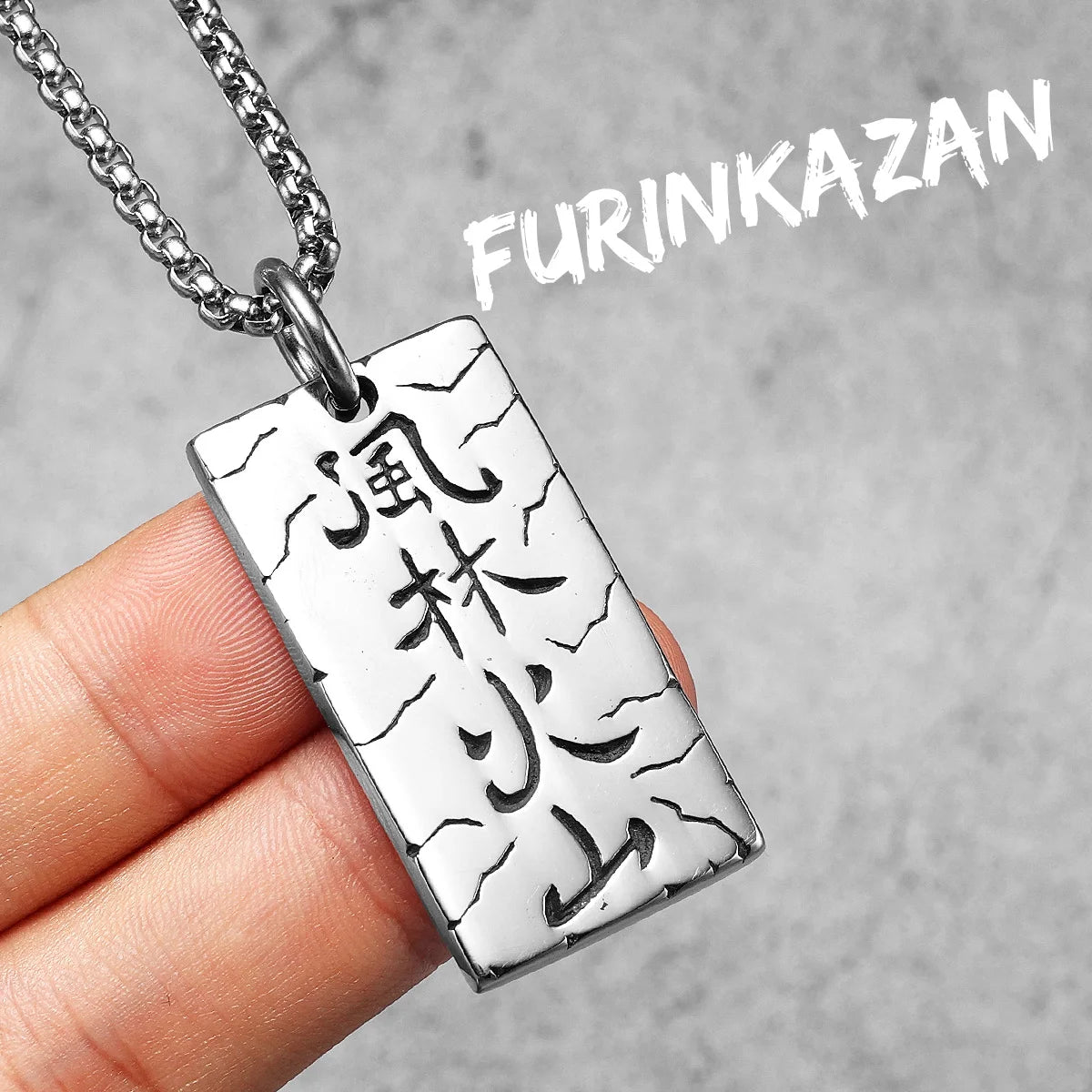 Sun Tzu's Art of War | Furinkazan 316L Stainless Steel Wind Forest Fire Mountain Pendant