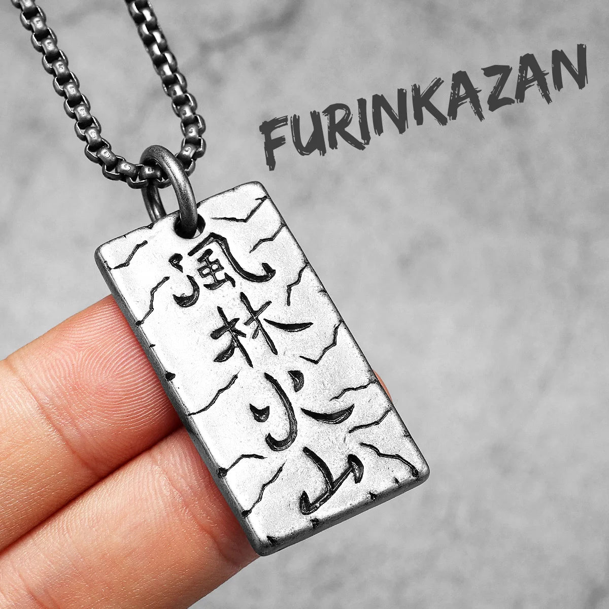 Sun Tzu's Art of War | Furinkazan 316L Stainless Steel Wind Forest Fire Mountain Pendant