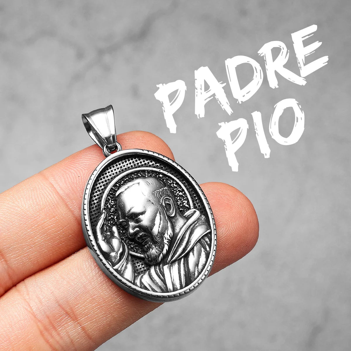 Catholic Padre Collection | 316L No Fade Stainless Steel Powerful Amulet Pendants