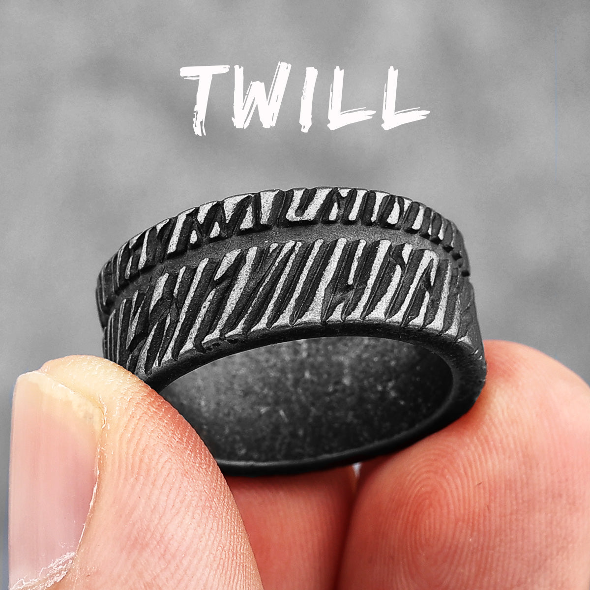 Vintage Black | 316L Stainless Steel Intricate Style Unique Men's Street Wear Rings