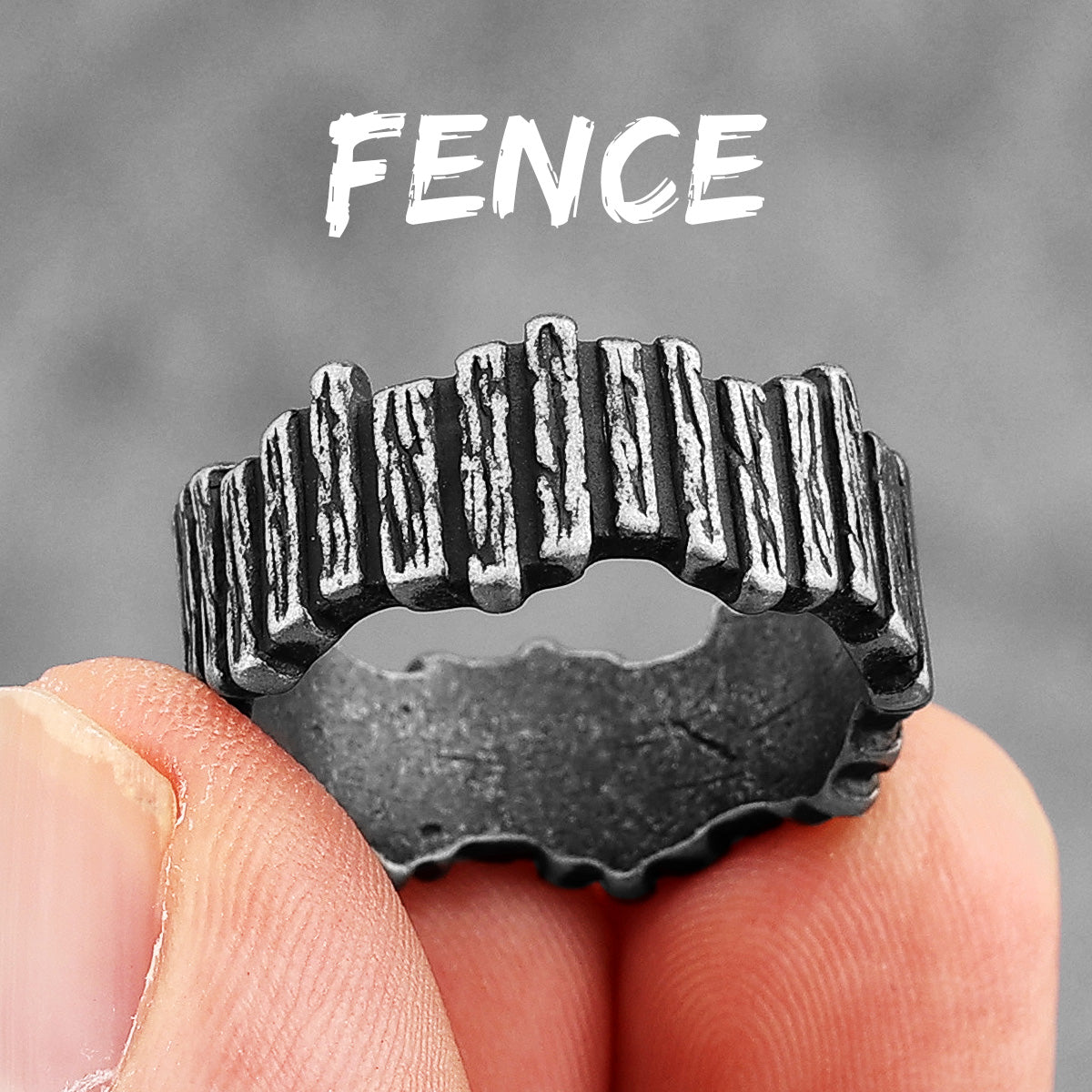 Vintage Black | 316L Stainless Steel Intricate Style Unique Men's Street Wear Rings