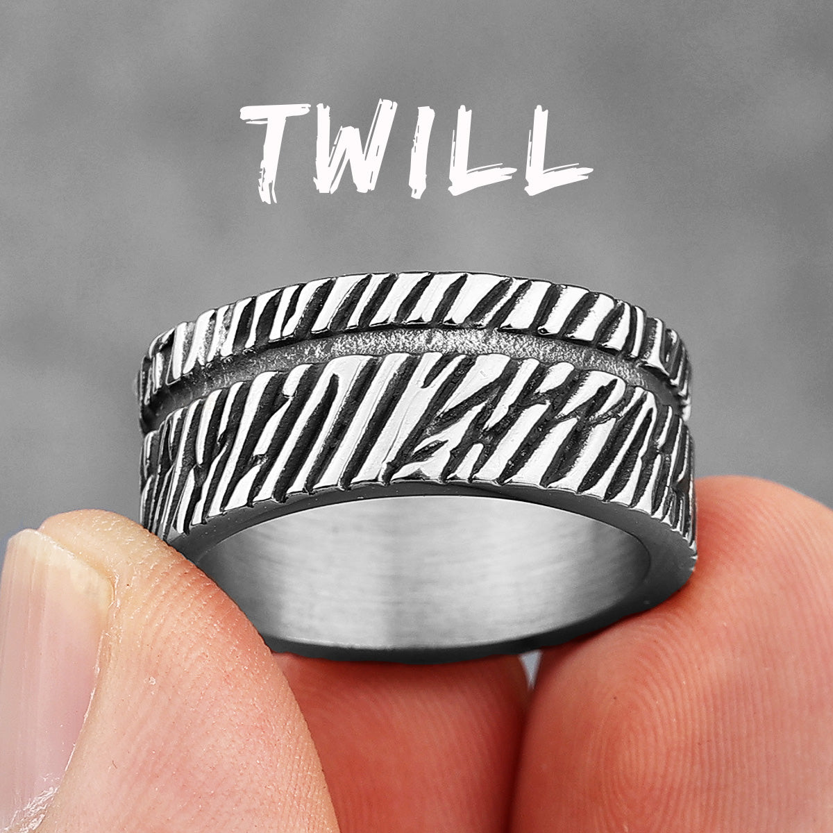 Vintage Black | 316L Stainless Steel Intricate Style Unique Men's Street Wear Rings