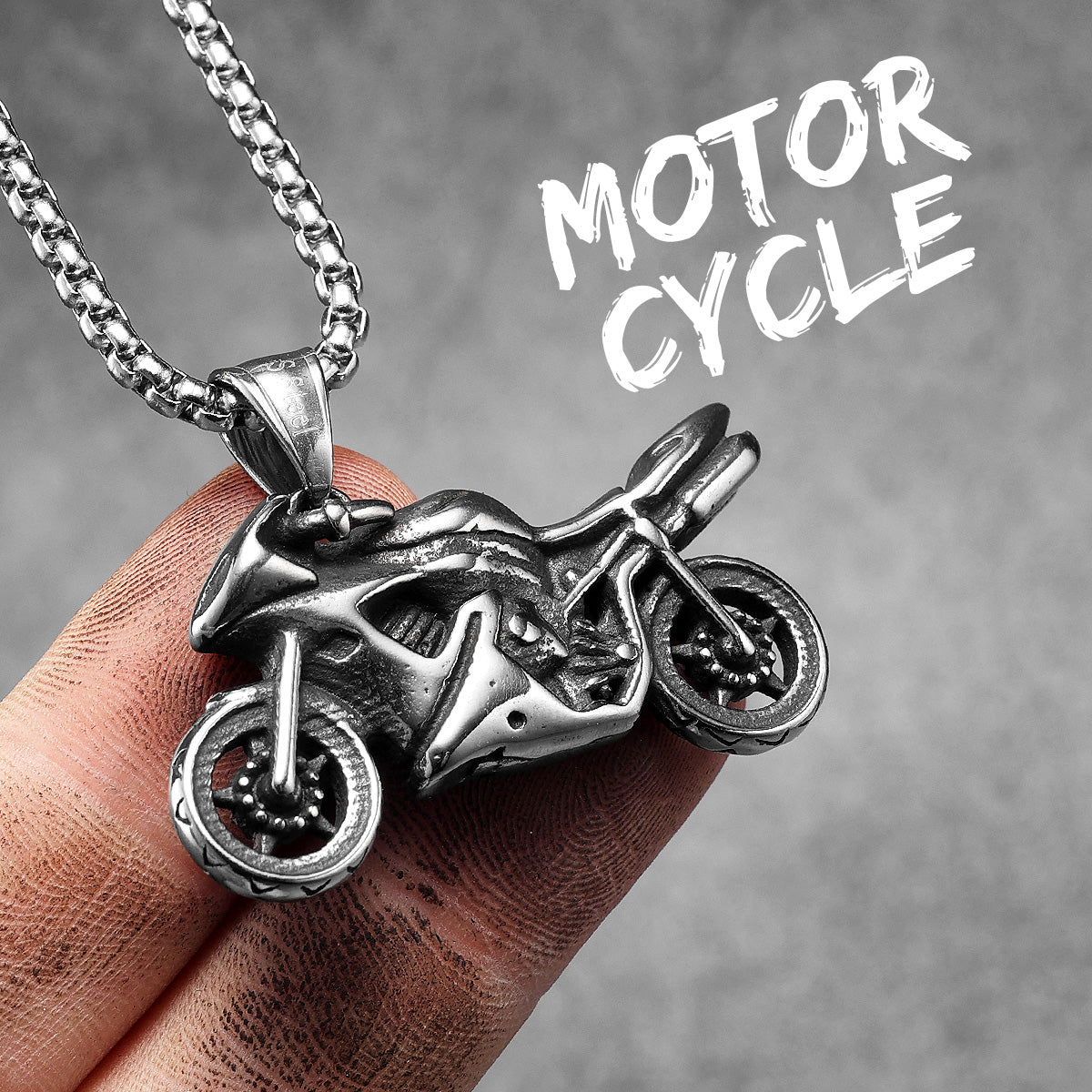 Racing Motorcycle Rider | 316L No Fade Stainless Steel Biker Boy Hip Hop Pendants