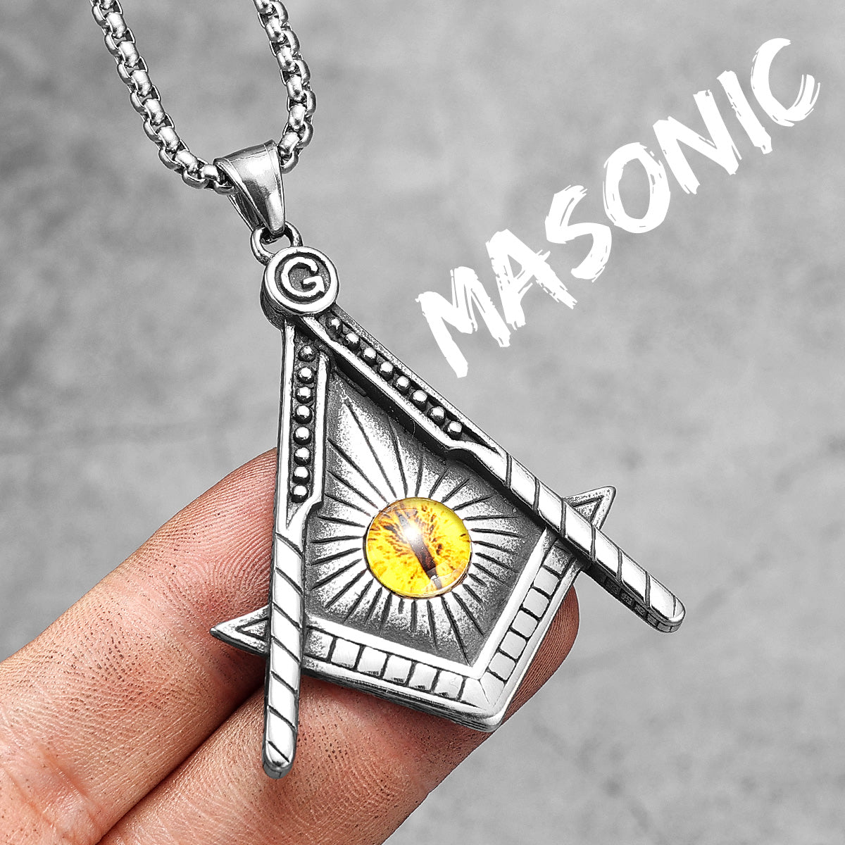Freemasonry | Eye of God Stainless Steel Masonic Unique Mysterious Pendant