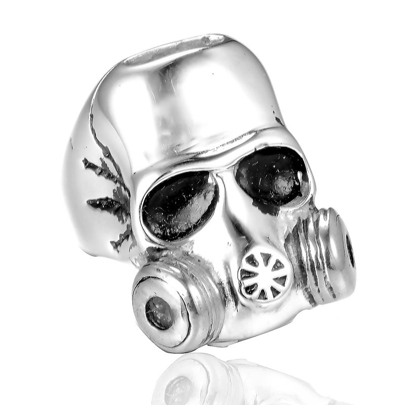 Toxic Free | 316L No Fade Stainless Steel No Toxicity Gas Mask Hip Hop Skull Pendant