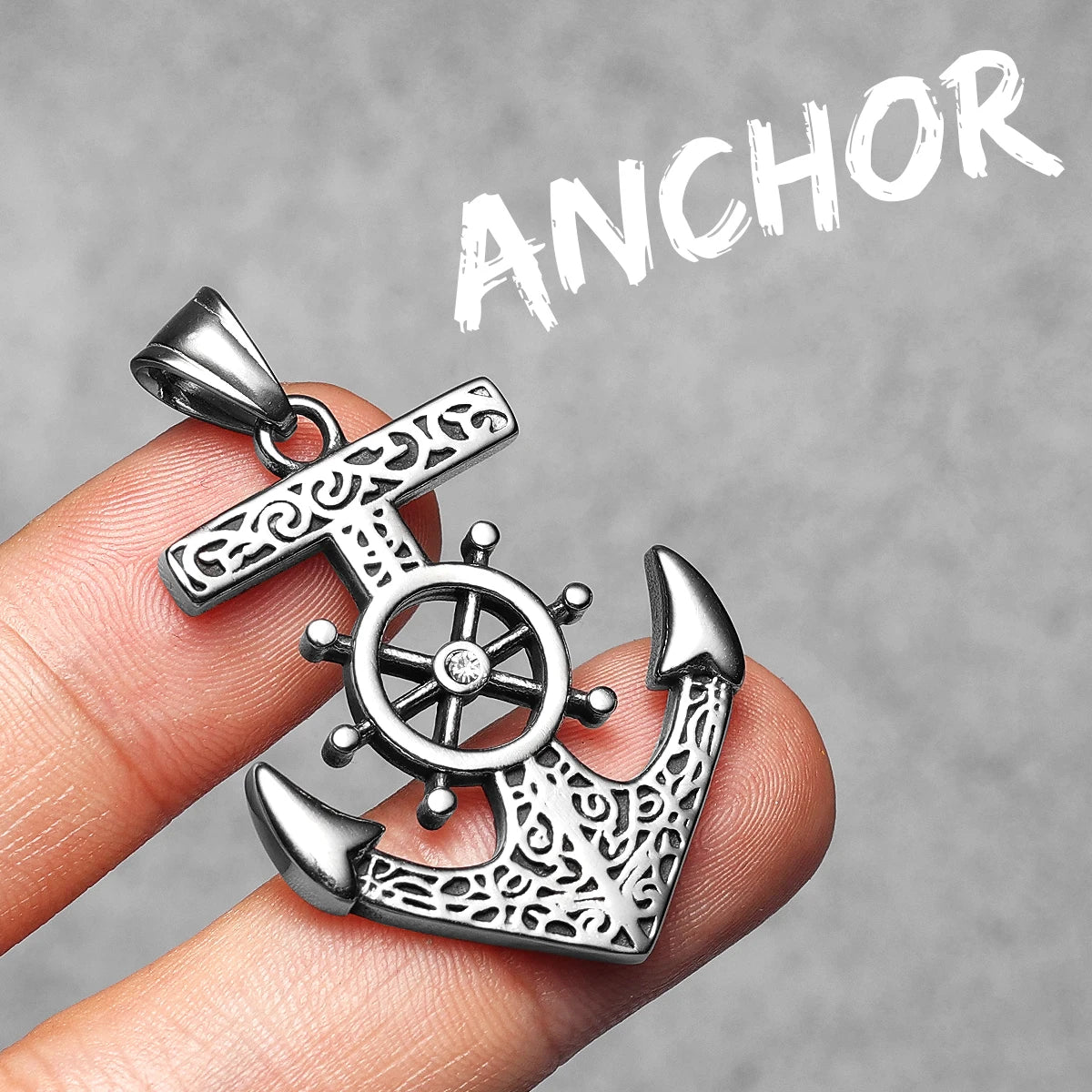 Strong Anchor | 316L No Fade Stainless Steel Strength Anchor Street Wear Pendant