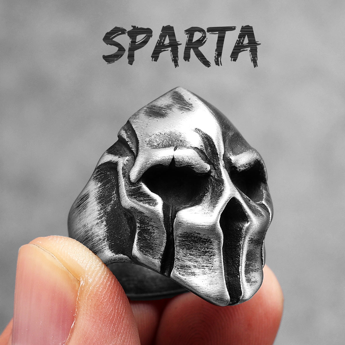 This Is Sparta | 316L No Fade Stainless Steel Spartan Helmet Dominant Man Street Wear Ring