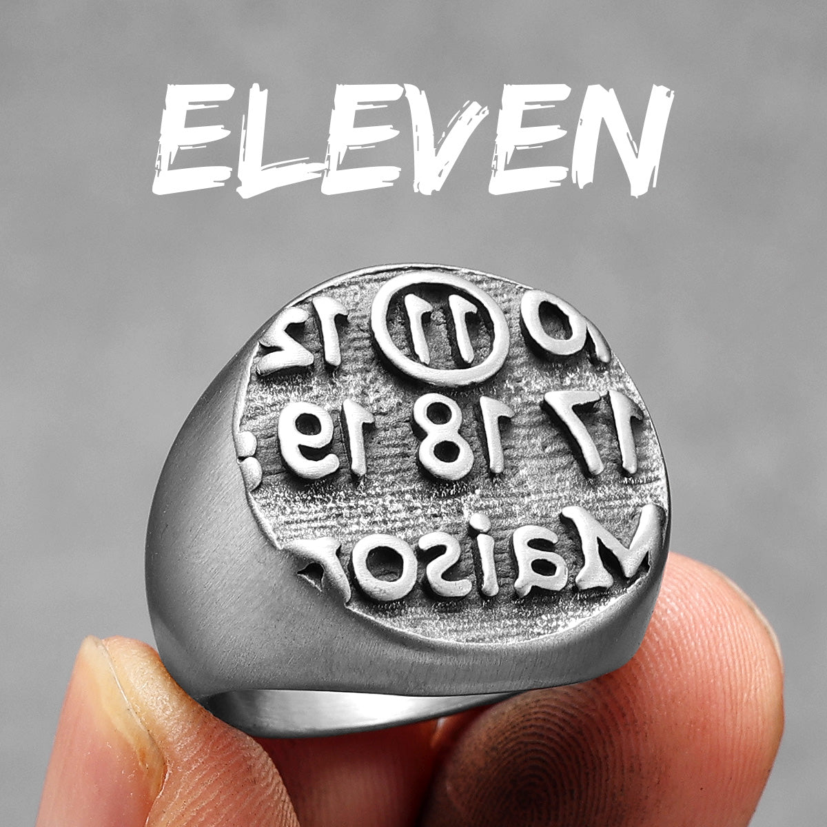Lucky Number Eleven | Unique Personality No Fade Stainless Steel Streetwear Rings