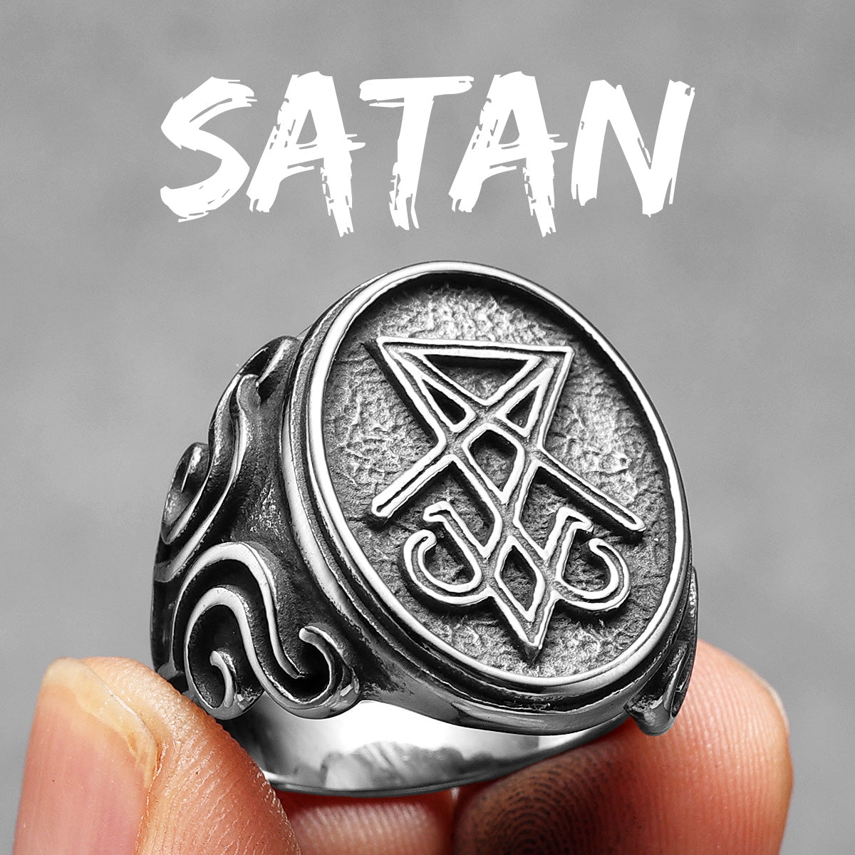 Satan | Lucifer Devil 316L Stainless Steel Men's Street Style No Fear Rings