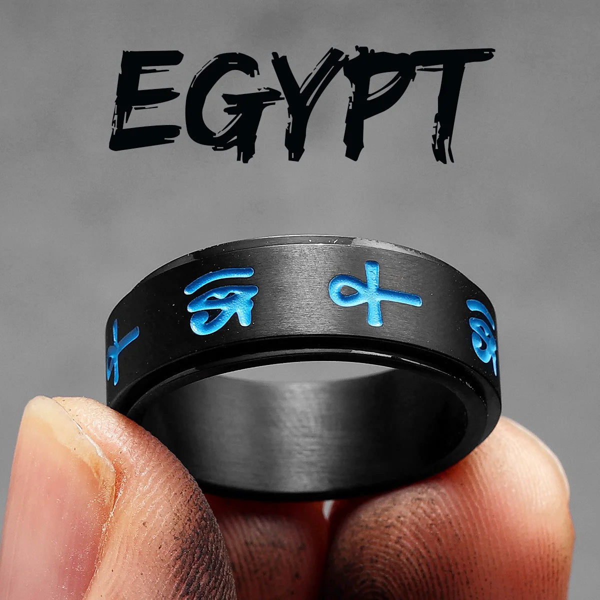Egypt Eye of Horus | 316L No Fade Stainless Steel Ancient African Men Rings