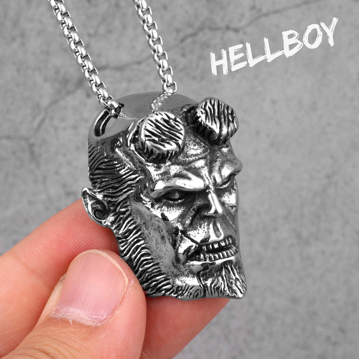 Hellboy Anung Un Rama | 316L No Fade Stainless Steel Street Style Pendant Chain