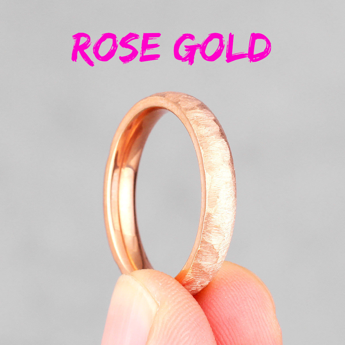 Charm Simple | 14k Gold Over No Fade Stainless Steel Brushed Couples Rings