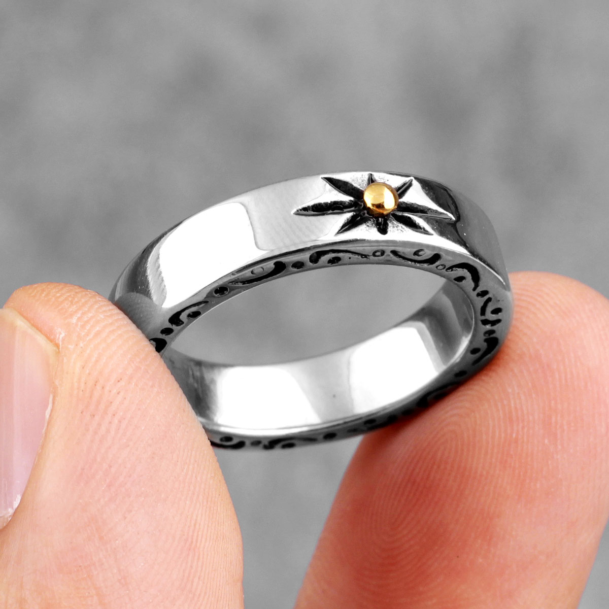 Secret Masonic | 316L Stainless Steel Vintage Freemason Symbolic Rings