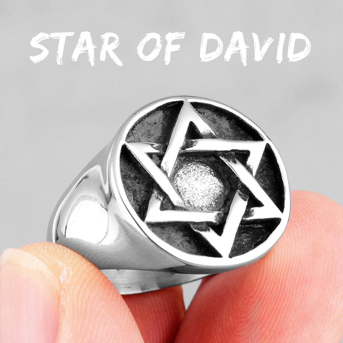 Star Of David | 316L Stainless Steel Judaism Hexagram Spirit Filled Rings