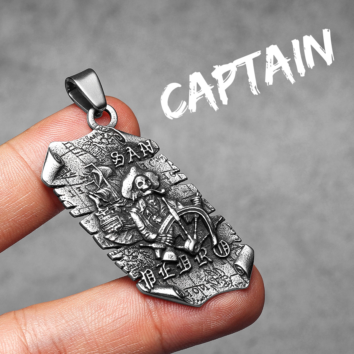 El Capitan | 316L Stainless Steel Pirate Captain San Pedro Street Wear Hip Hop Pendant