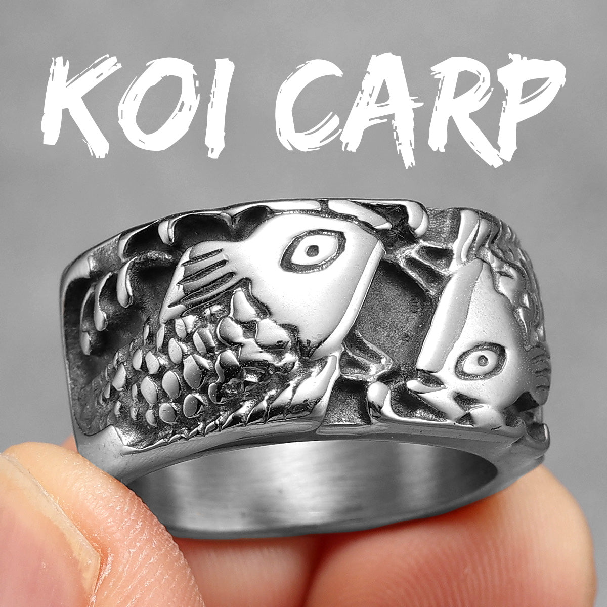 The Fisherman | Solid Stainless Steel Men's Fishing Street Stylish Rings