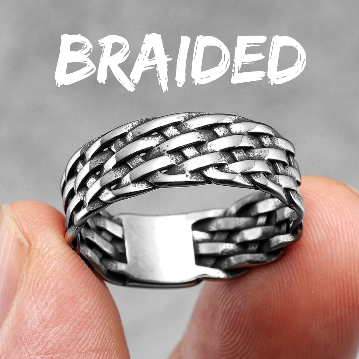 Interwoven Collection | 316L No Fade Stainless Steel Weaving Hollow Luxury Rings