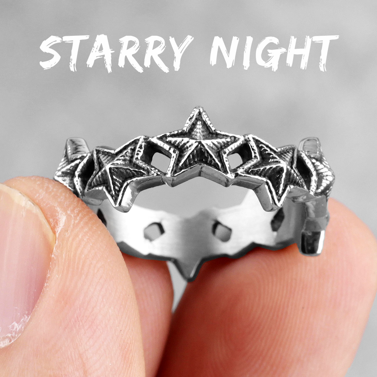 Star Struck | Couples 316L no Fade Stainless Steel Starry Night Lover Rings