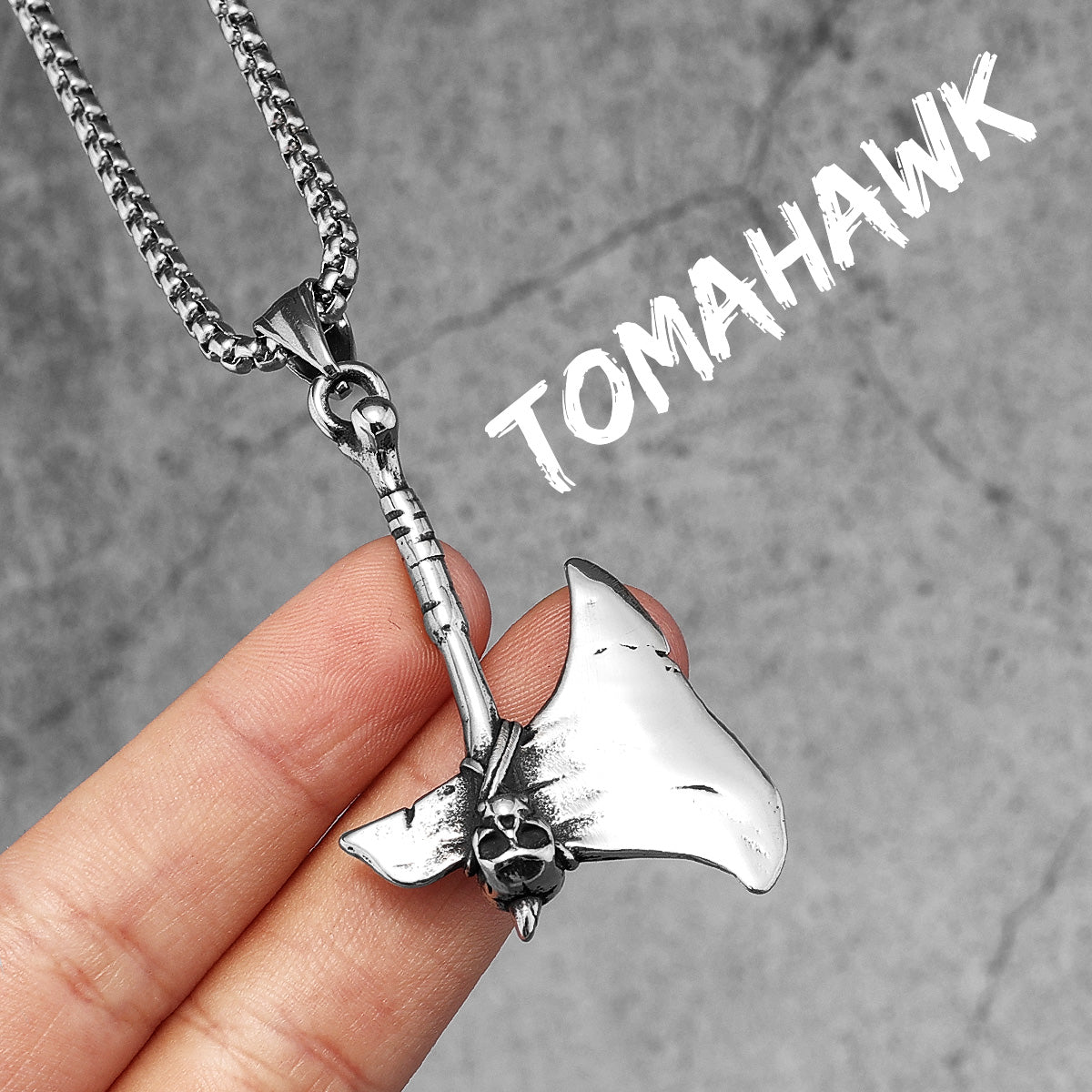 Tomahawk | Solid Stainless Steel Skull Ax Street Wear Hip Hop Symbolic Pendant