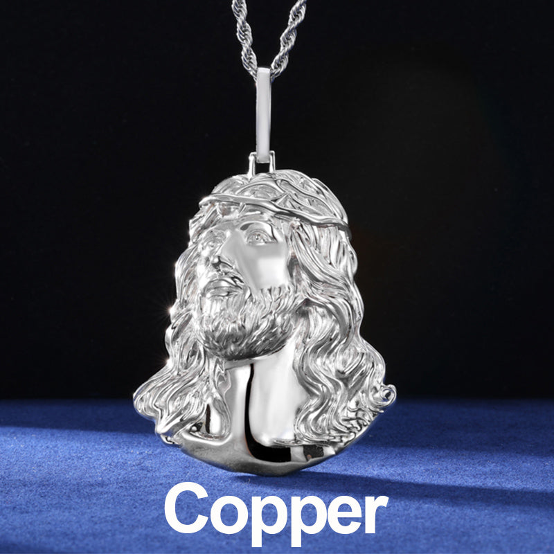 Rock Star Jesus | 18k Gold Over Solid Sterling Silver Christ Jesus Hip Hop Pendant Chain