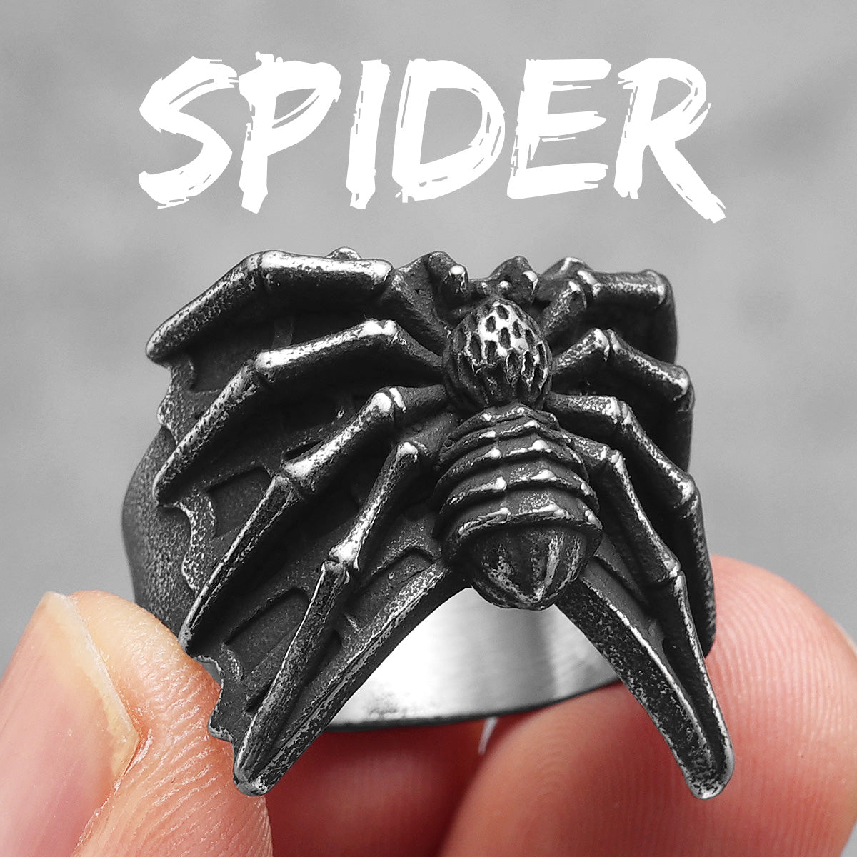 The Spider | 316L Stainless Steel Unique Streetwear Men's Spider Rings