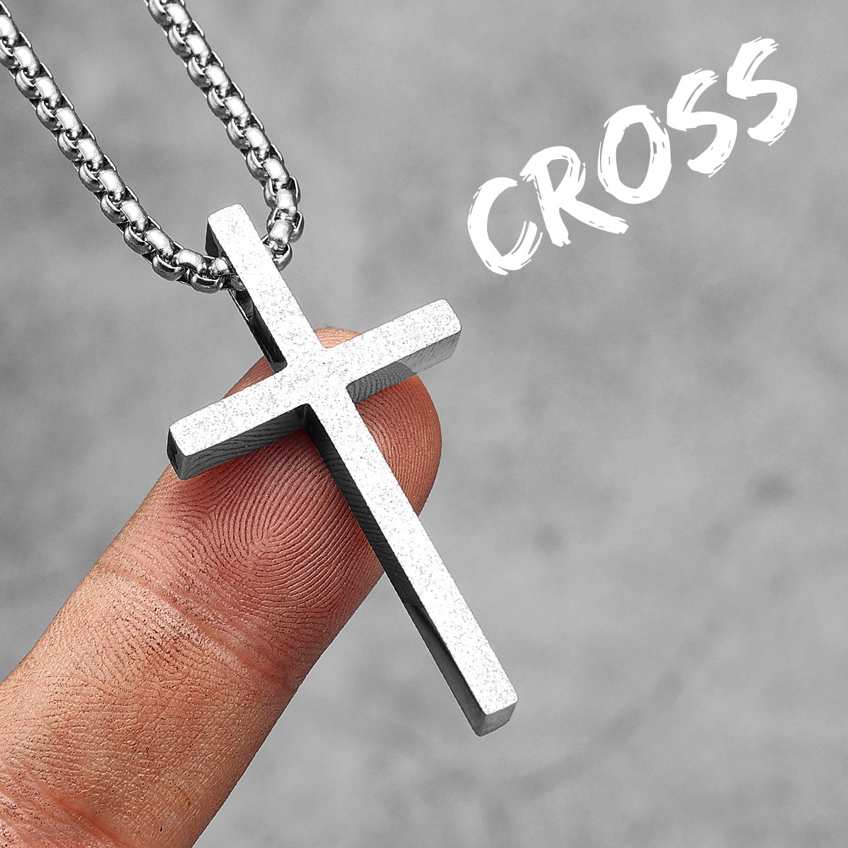 Frosted Texture Cross | 14k Gold No Fade Solid Stainless Steel Hip Hop Spiritual Pendant