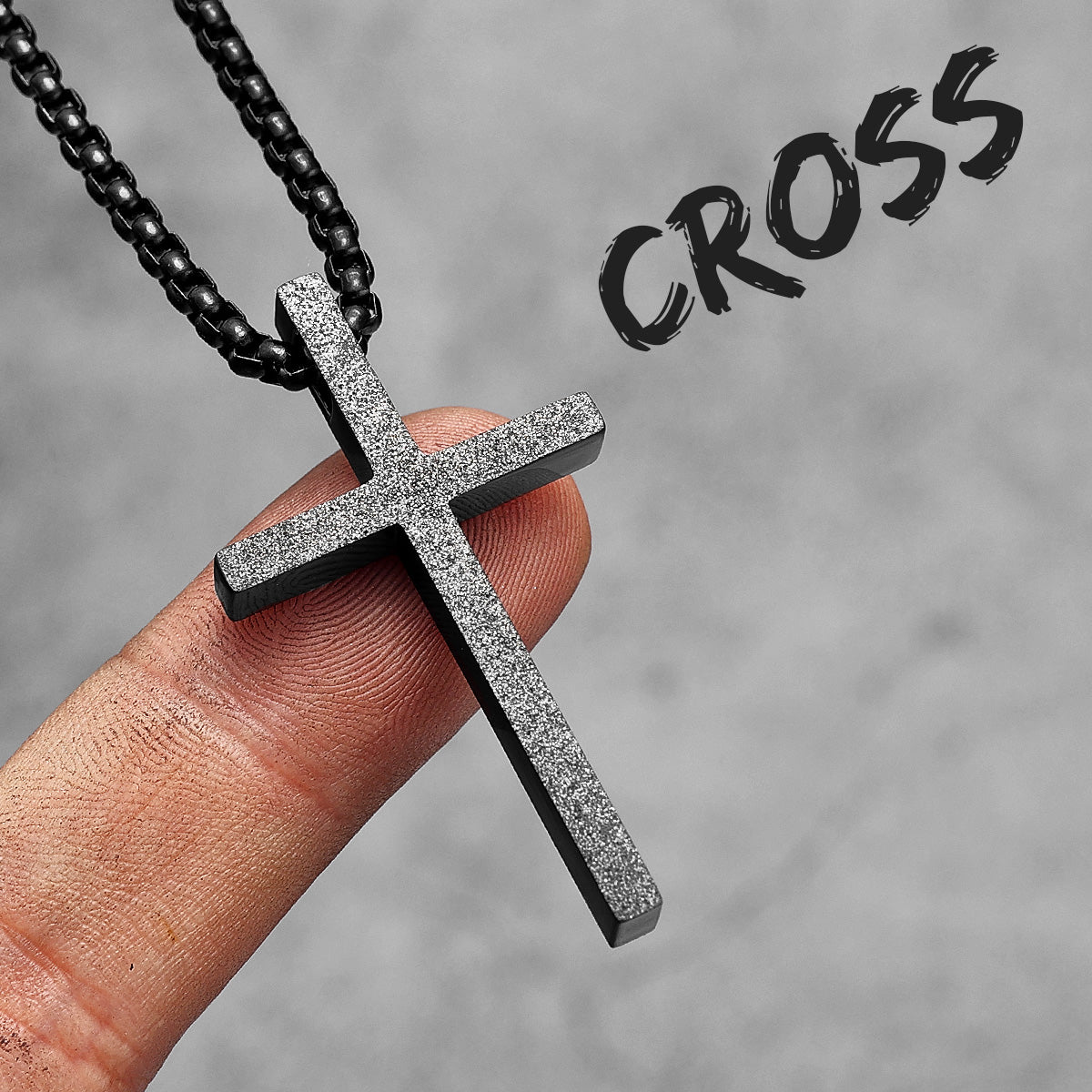 Frosted Texture Cross | 14k Gold No Fade Solid Stainless Steel Hip Hop Spiritual Pendant