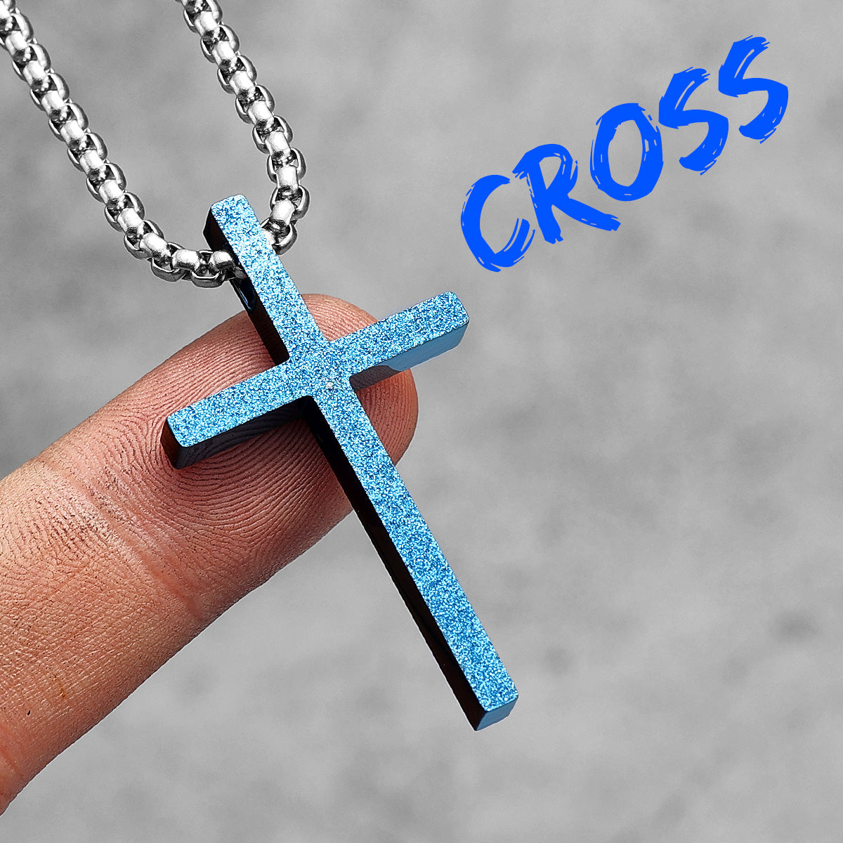 Frosted Texture Cross | 14k Gold No Fade Solid Stainless Steel Hip Hop Spiritual Pendant