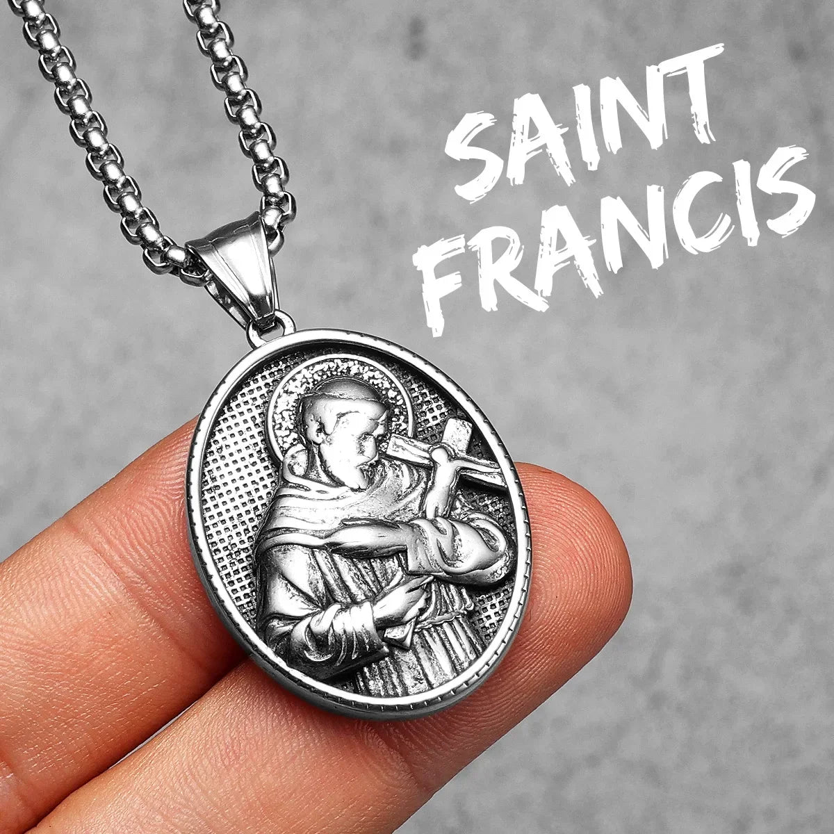 Saint John | 316L No Fade Stainless Steel Powerful Amulet Spiritual Chain Pendant