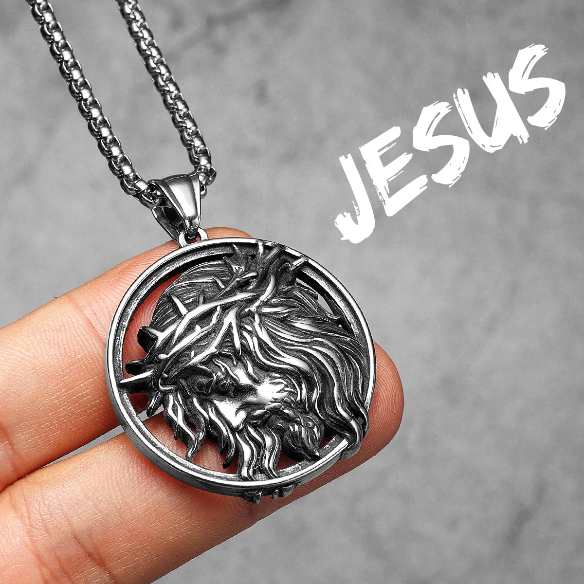 Crown of Thorns | 316L Solid Stainless Steel Christian Jesus Piece Men's Pendant
