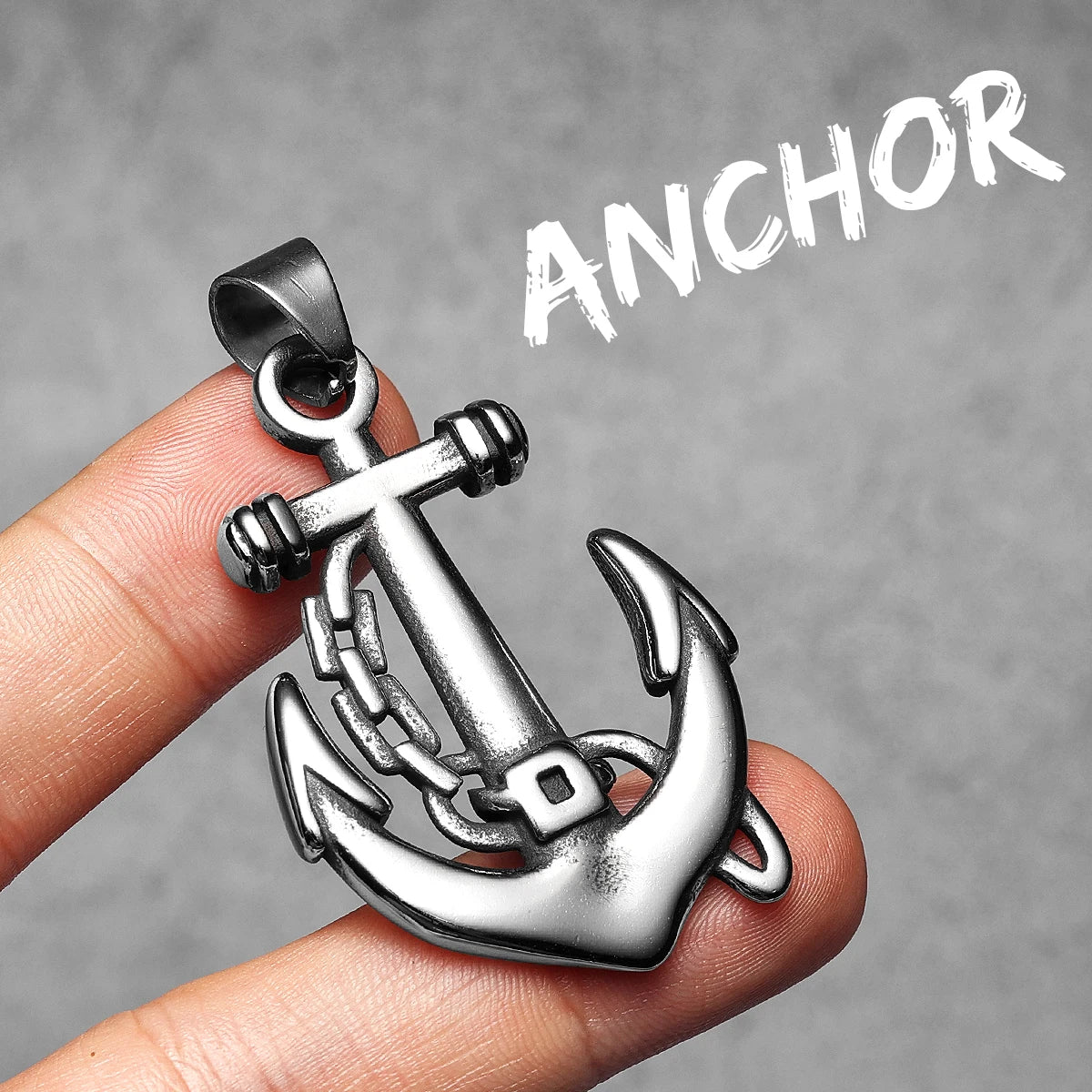 The Sailor | 316L Solid Stainless Steel Men's Anchor Cross Street Wear Pendant