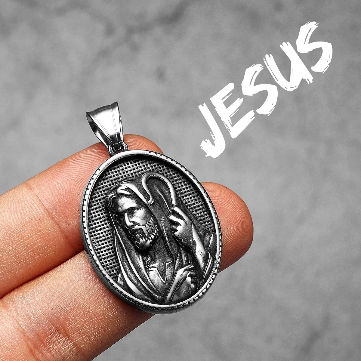The Christ Collection | Christian Jesus Heart Solid Stainless Steel Spiritual Pendants