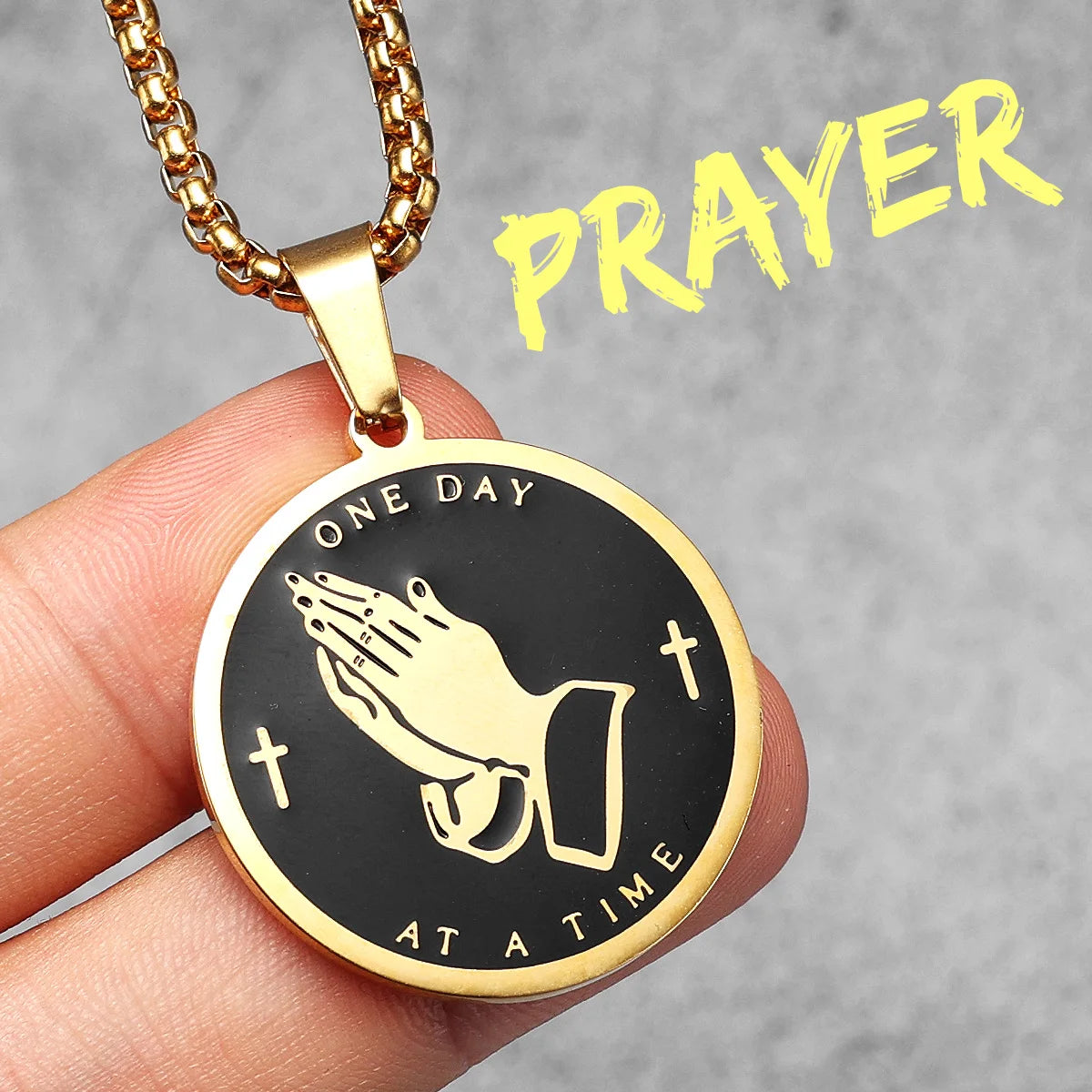 Prayer Changes Things | 316L No Fade Stainless Steel Hip Hop Cross Pendant Collection
