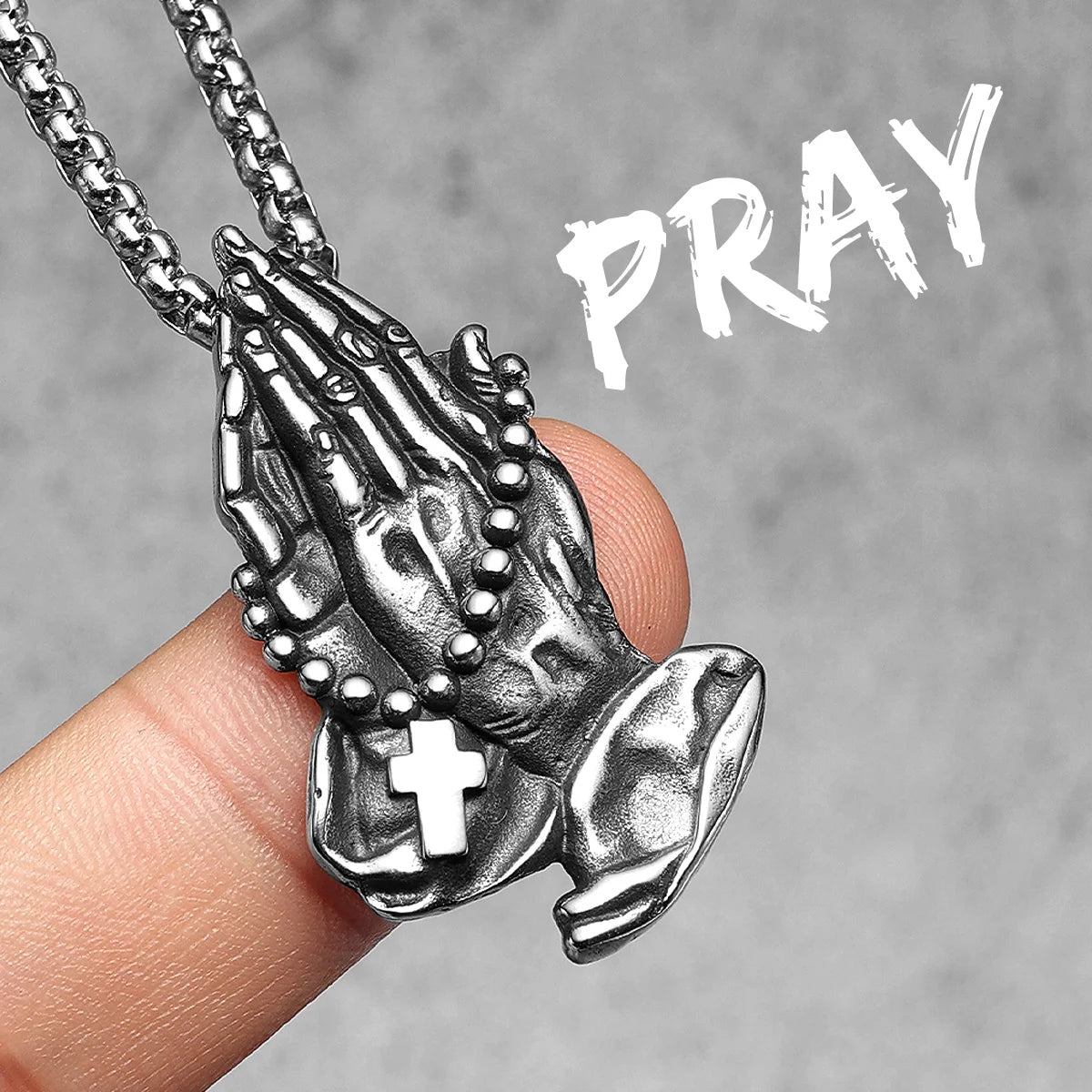 Prayer Changes Things | 316L No Fade Stainless Steel Hip Hop Cross Pendant Collection