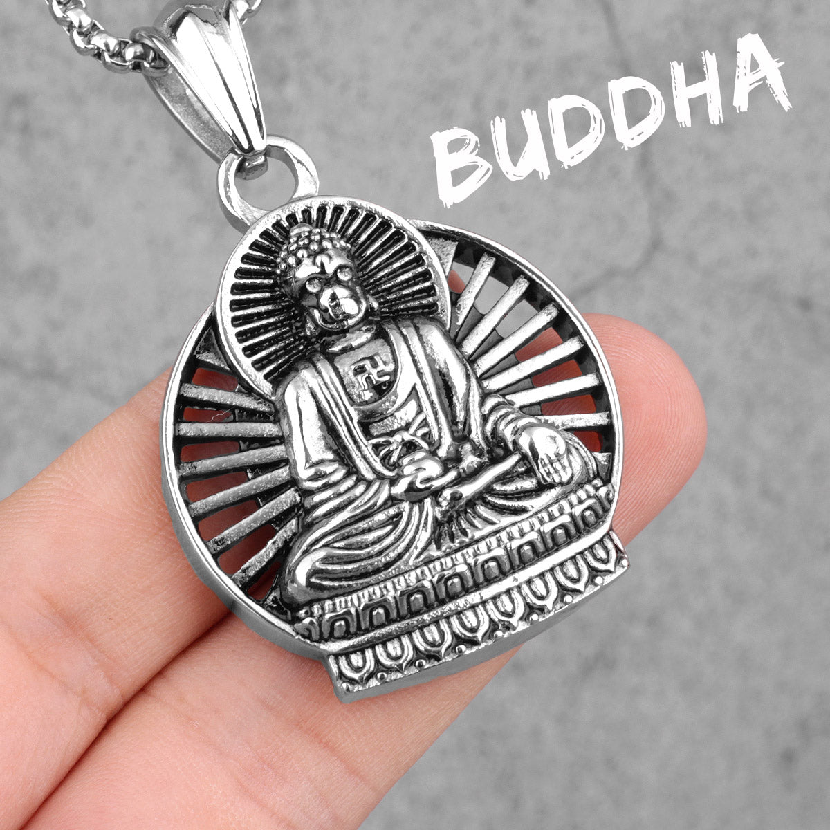 The Buddha | 14k Gold Over Solid Stainless Steel Buddhism Spiritual Pendant