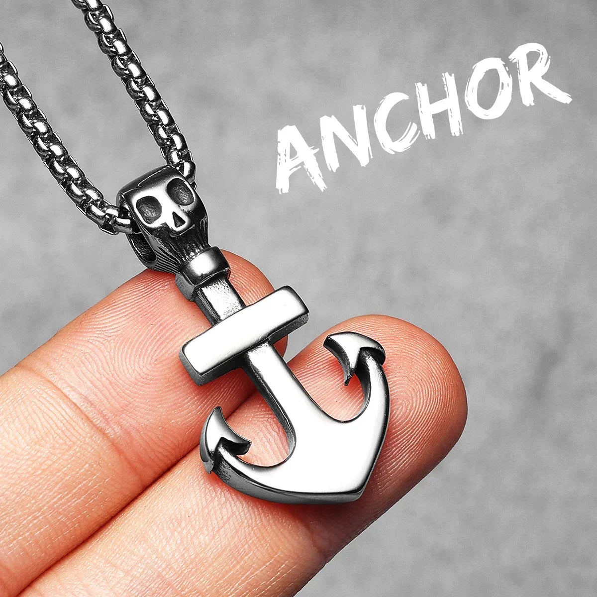 Pirate Collection | 316L No Fade Solid Stainless Steel Anchor Skull Street Wear Pendants