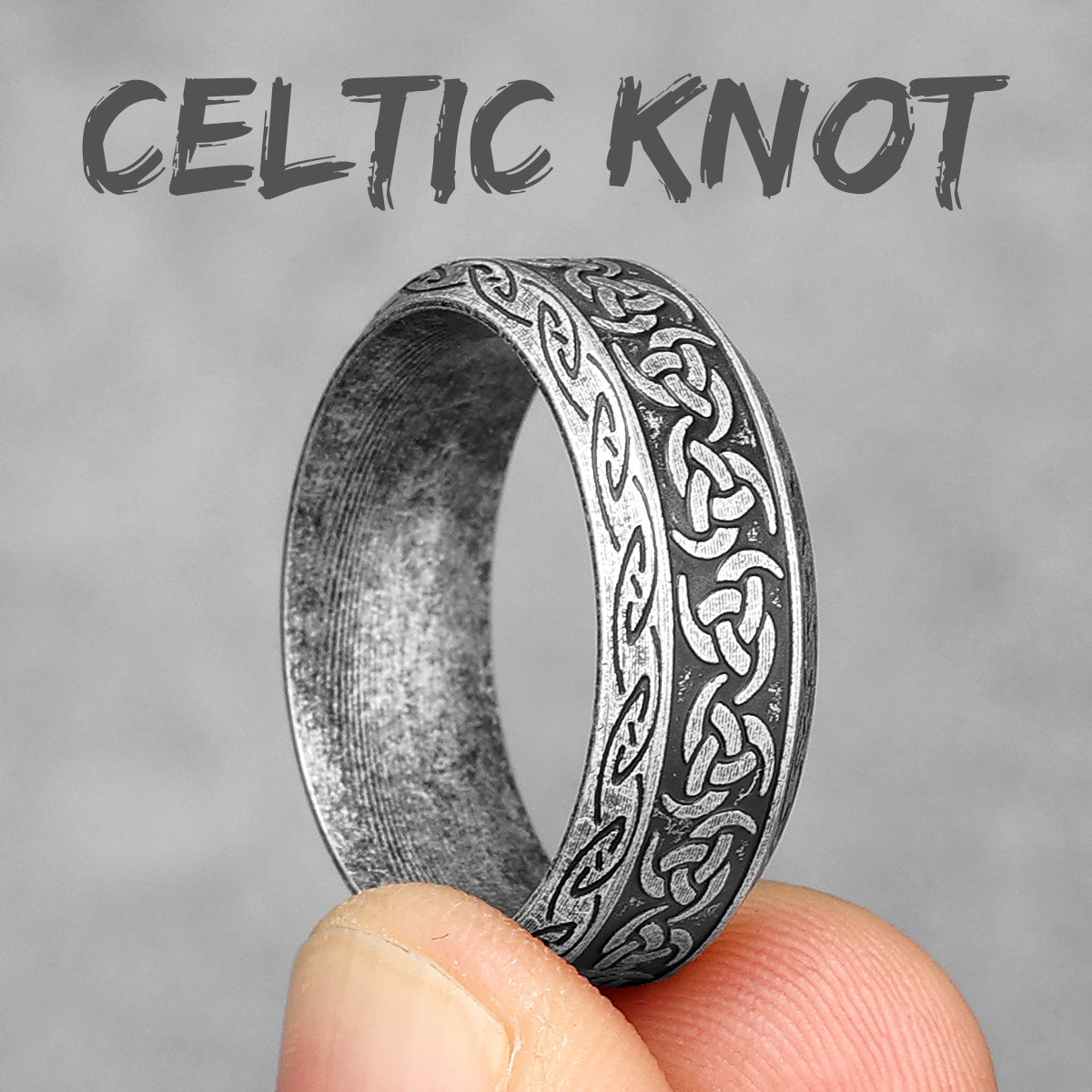Celtic Knot | 316L Designer Solid Stainless Stainless Men's Unique Personality Rings