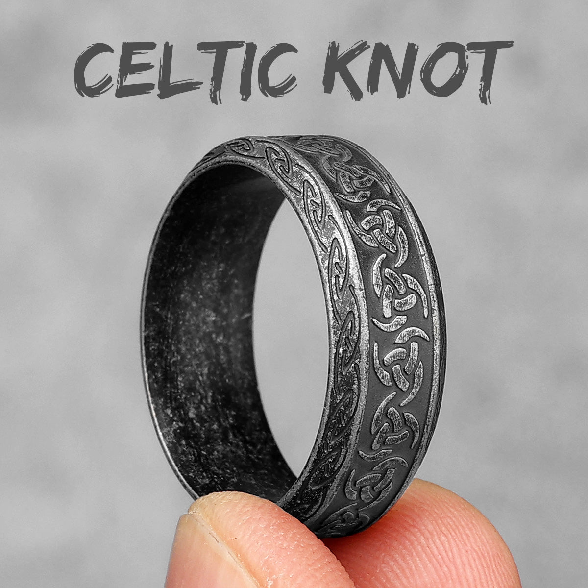 Celtic Knot | 316L Designer Solid Stainless Stainless Men's Unique Personality Rings