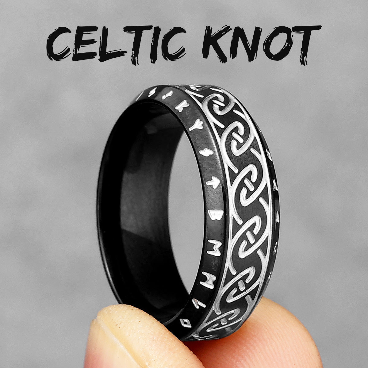 Celtic Knot | 316L Designer Solid Stainless Stainless Men's Unique Personality Rings