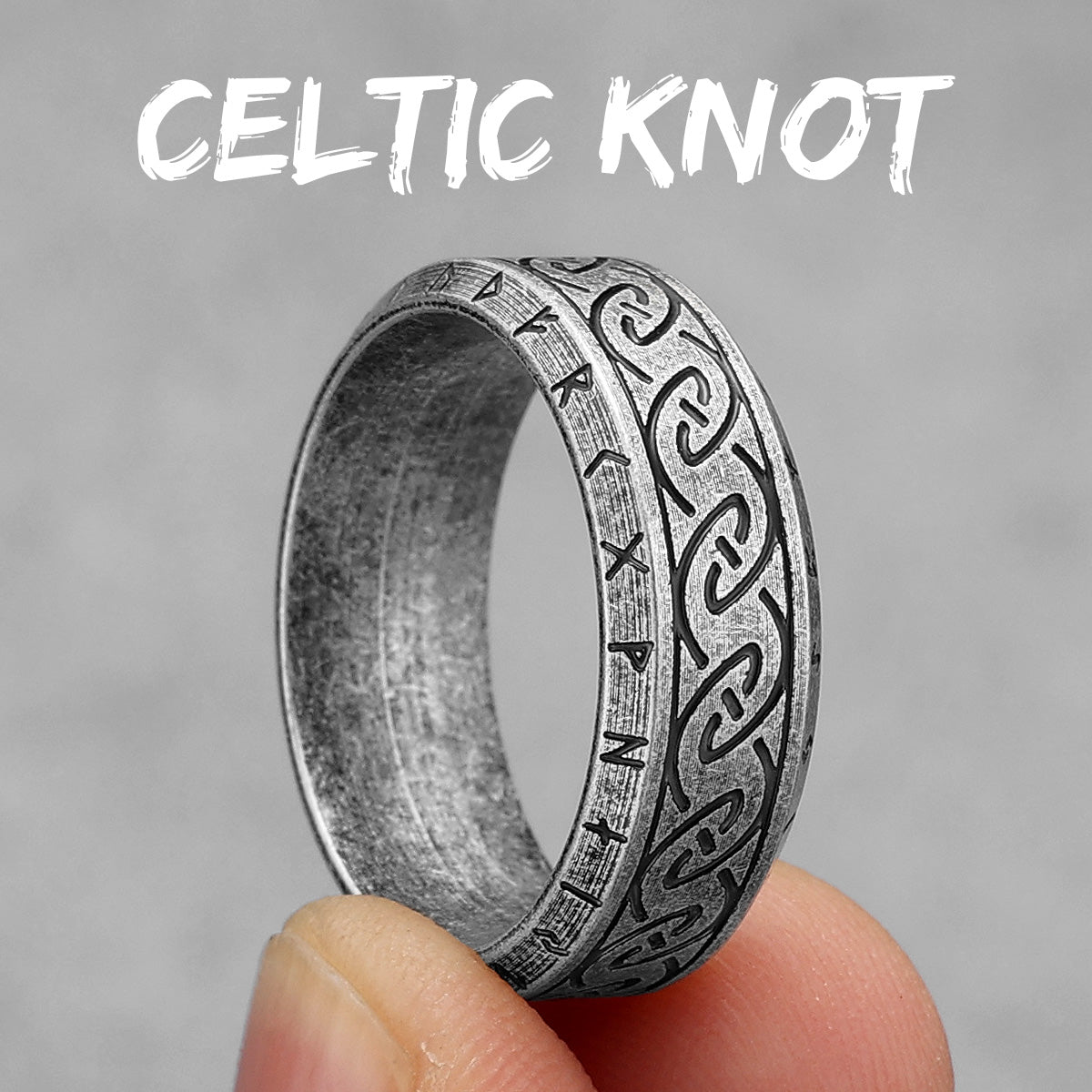 Celtic Knot | 316L Designer Solid Stainless Stainless Men's Unique Personality Rings
