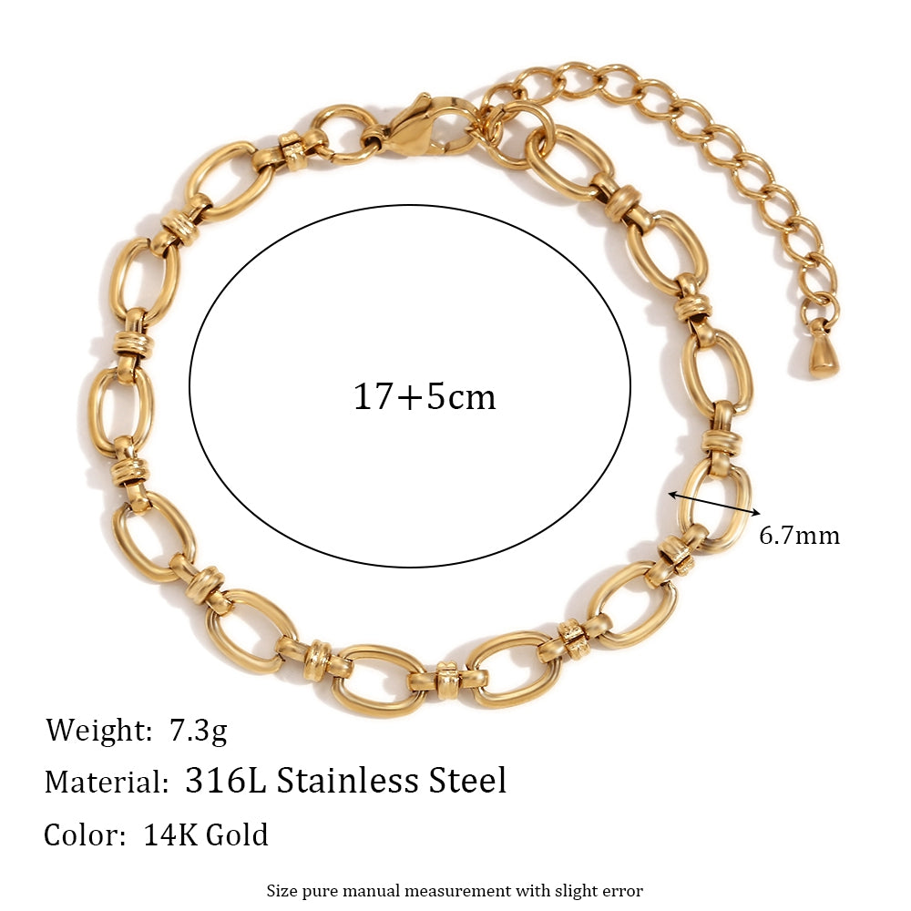 14k Gold Stainless Steel Waterproof 4/6/8/10mm Multi Size Stainless Steel Bow Tie Necklace