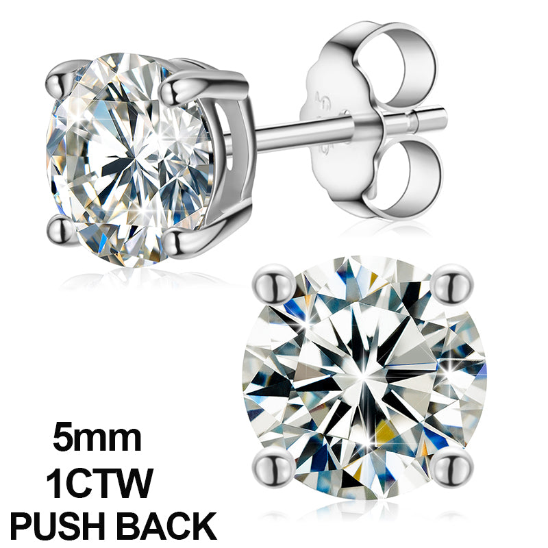 Snow Flower | VVS Moissnaite Diamond Sterling Silver Hip Hop Iced Blinged Out Earrings